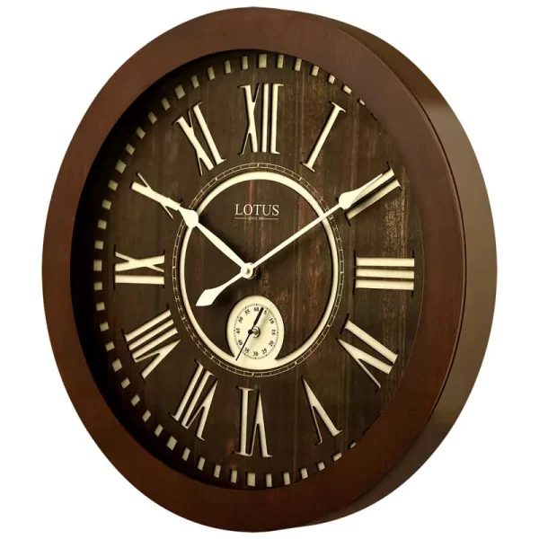 ساعت دیواری چوبی لوتوس مدل دانکرک W-9820