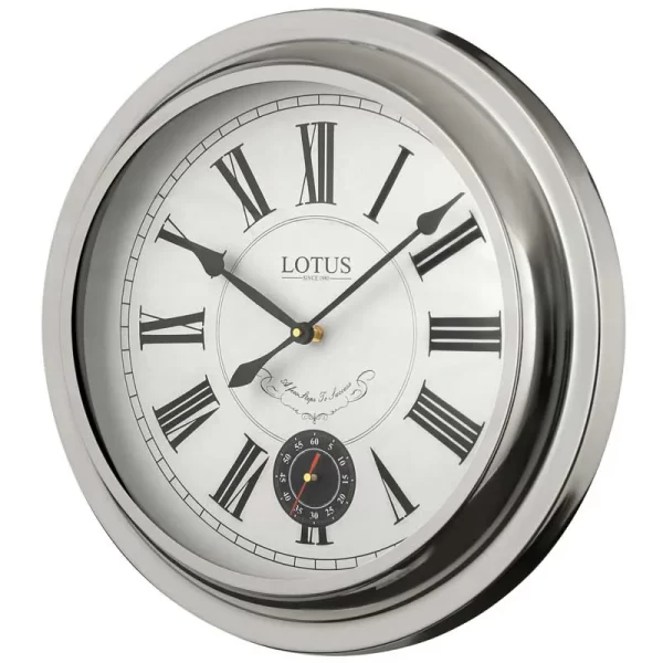 ساعت دیواری فلزی مدل FREMONT کد M-17021 رنگ SILVER