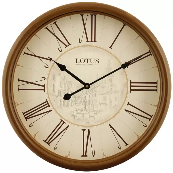 ساعت دیواری لوتوس W 359 چوبی استوارت مدل STUART