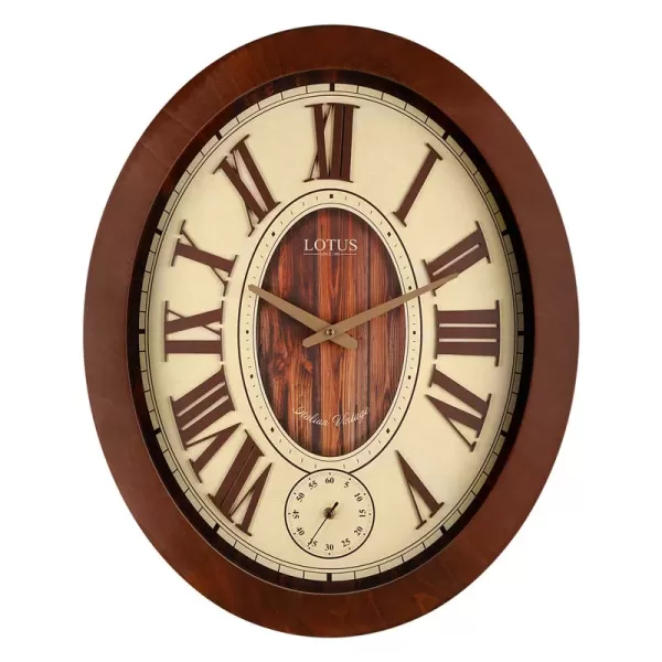 ساعت-دیواری-لوتوس-W-9827-چوبی-مدل-ALBANY
