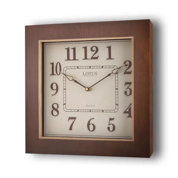 ساعت دیواری چوبی لوتوس مدل SPRINGFIELD کد W-9913