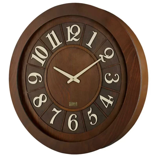 ساعت دیواری چوبی لوتوس مدل رای W-9832