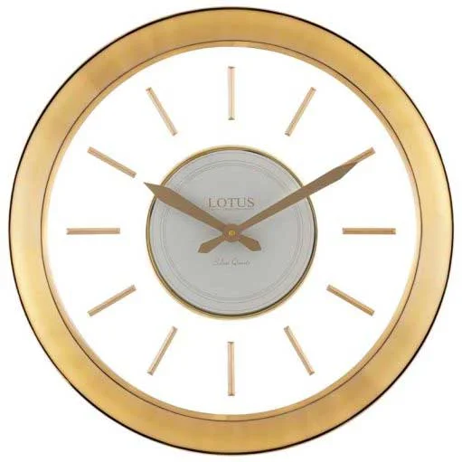 ساعت دیواری فلزی لوتوس صفحه کریستالی مدل ساندرا MG-6069