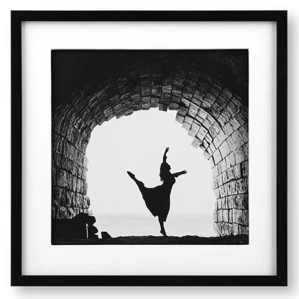 تابلو لوتوس مدرن بالرین (SILHOUETTE OF BALLERINA)