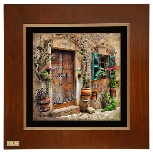 تابلو نقاشی لوتوس خانه روستایی VILLAGE HOUSE