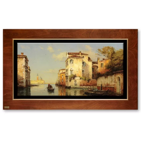 تابلو چوبی طرح غروب ونیز (VENICE SUNSET)