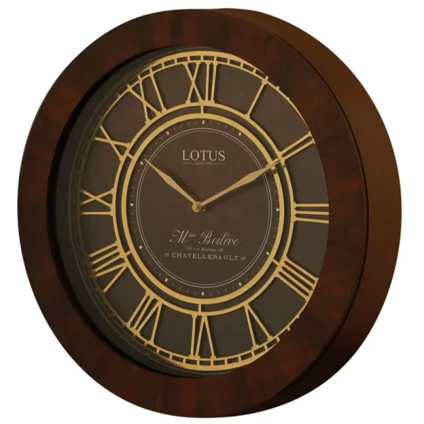 ساعت دیواری چوبی لوتوس مدل هامبورگ W-10013
