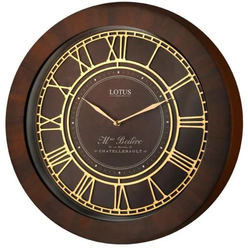 ساعت دیواری چوبی لوتوس مدل هامبورگ W-10013