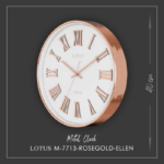 ساعت-دیواری-لوتوس-M-7713-فلزی-مدل-ELLEN-ROSEGOLD-4